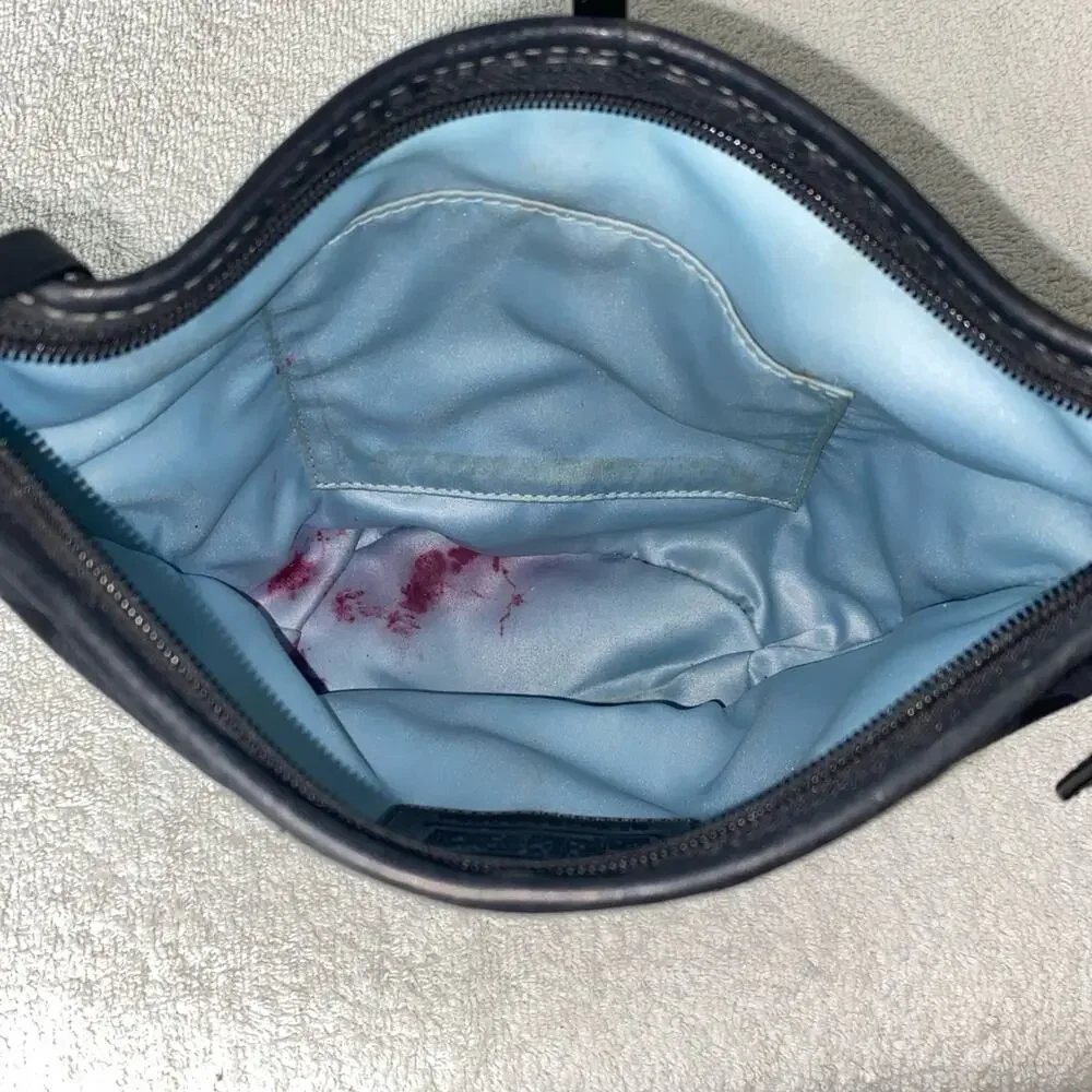 GUC Coach Vintage Black Signature Canvas Hobo Shoulder Bag - Picture 5 of 7